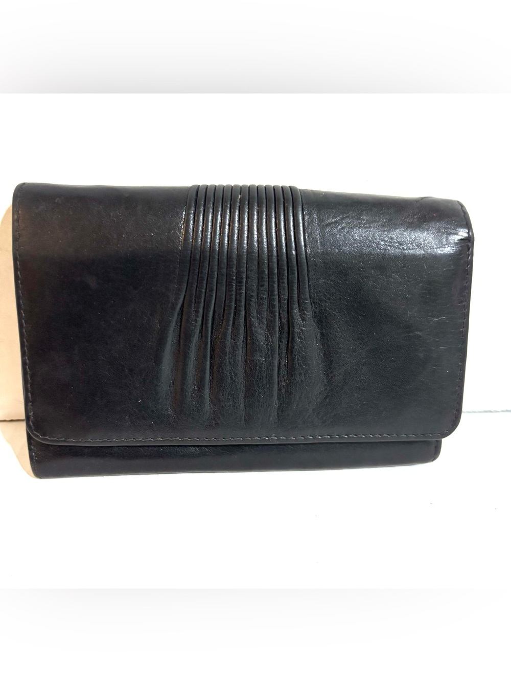Classic Black Leather Women’s Clutch
